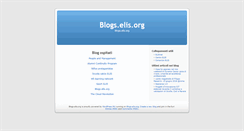Desktop Screenshot of blogs.elis.org