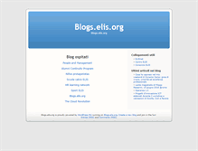 Tablet Screenshot of blogs.elis.org